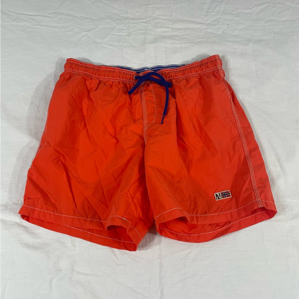 Napapijri Mens Orange Swin Shorts..See Measurements.